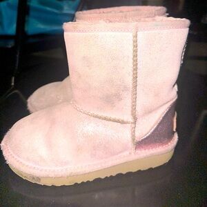 Girls pink dress uggs